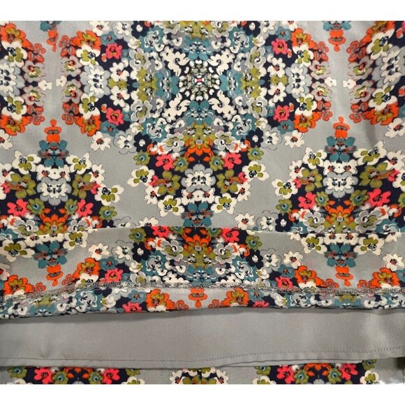 J.Crew Misty Fog Floral Silk Lined Shift Dress with Pockets Size 2 - Picture 11 of 11